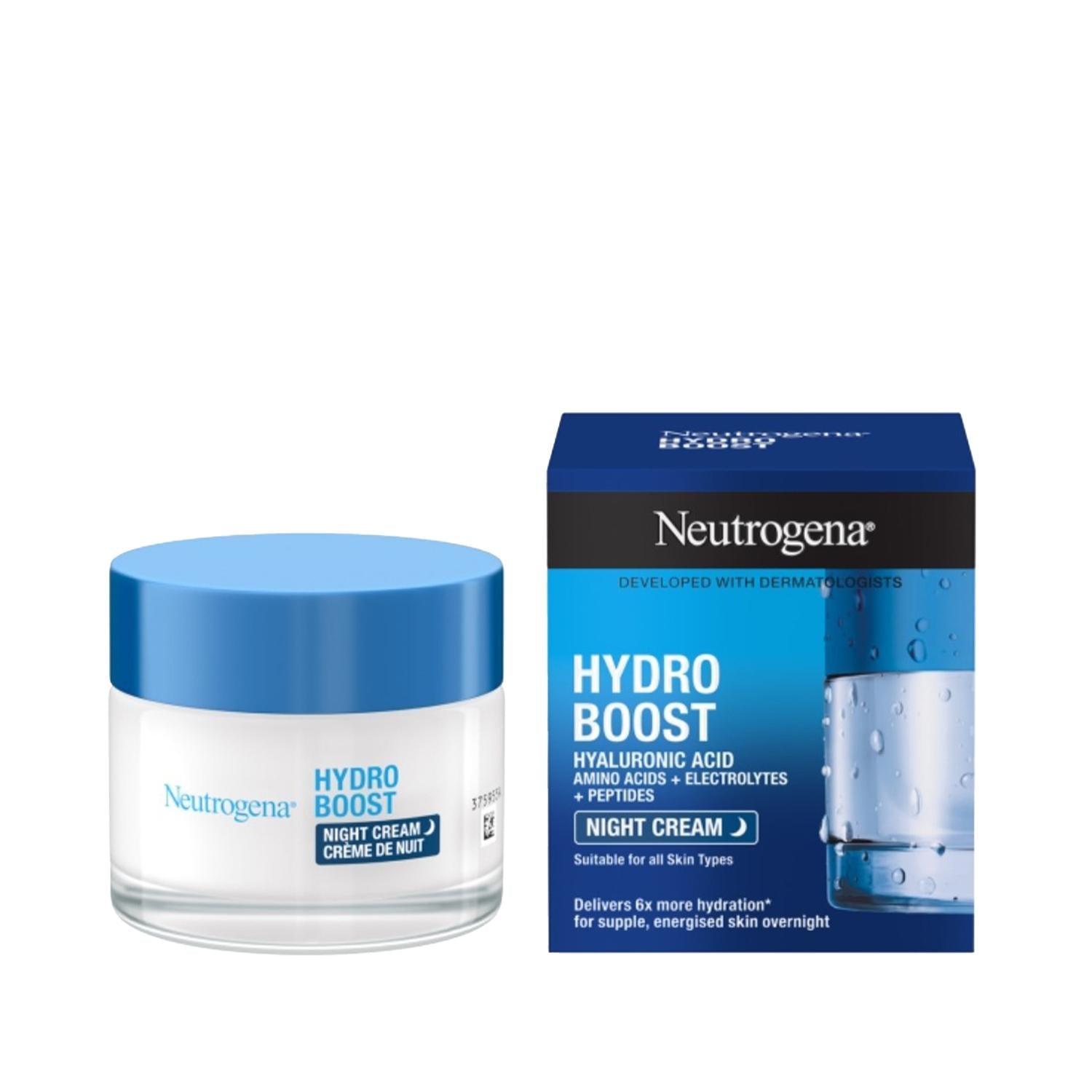 Neutrogena Hydro Boost Night Cream 50ml - Hydrating Skincare for Dry Skin