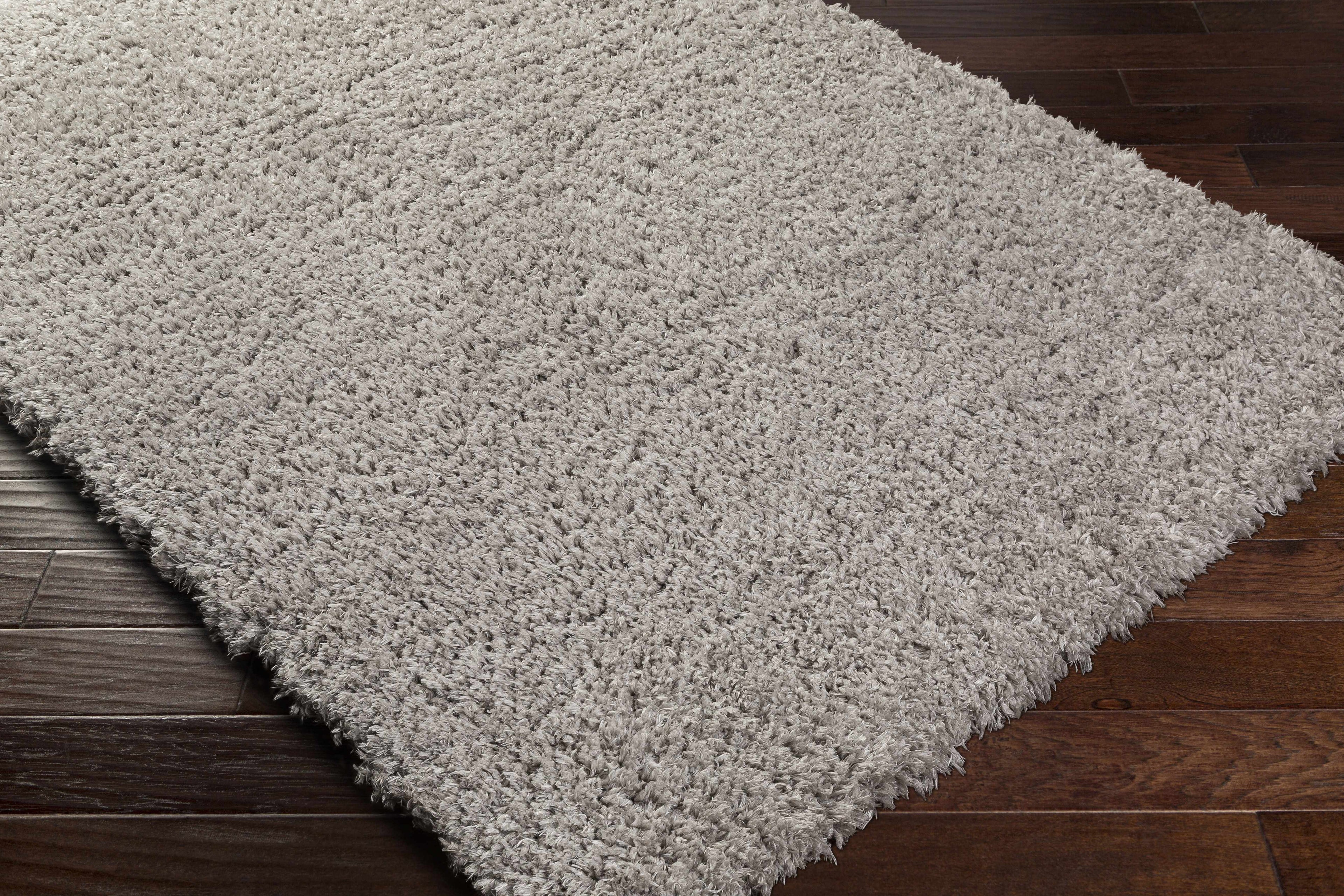 Siari Solid Medium Gray Shag Rug – Boutique Rugs, view 12