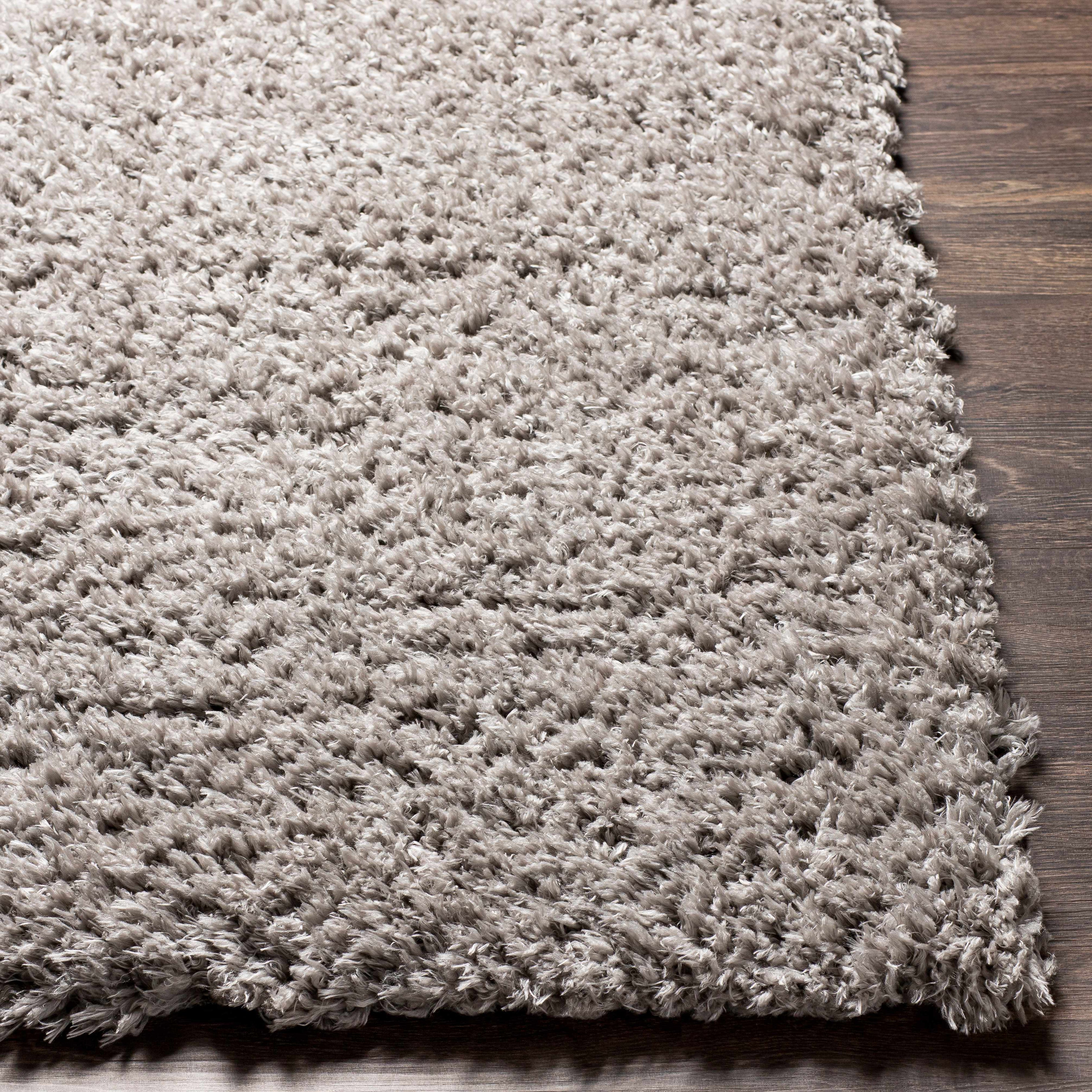 Siari Solid Medium Gray Shag Rug – Boutique Rugs, view 5