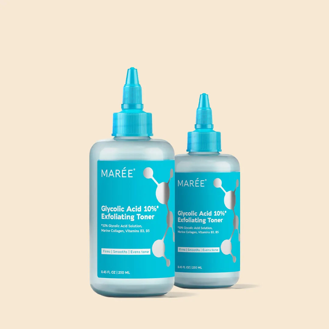 Maree Glow Boost Glycolic Face Toner — comparison shot