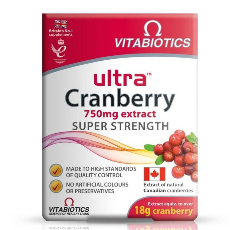 Vitabiotics Ultra Cranberry - 30 Tablets | Supplement