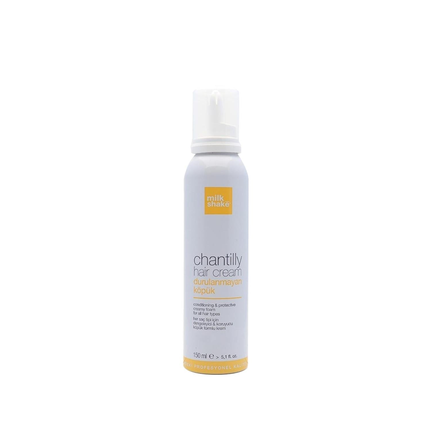 milk_shake Chantilly Hair Cream - Non-Rinsing Foam for Moisturizing & Styling - 5.07 fl oz