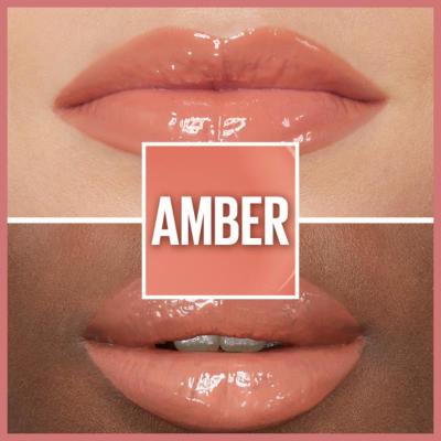 Maybelline Lifter Gloss: Hydrating Hyaluronic Acid Lip Gloss - Non-Sticky, Plumping Effect, Beautiful Amber Shade