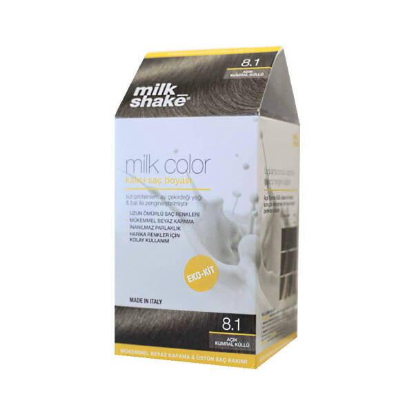 Milk Shake Milk Color 8.1 Açık Kumral Küllü Hair Dye - Long Lasting, Nourishing At-Home Hair Coloring Kit