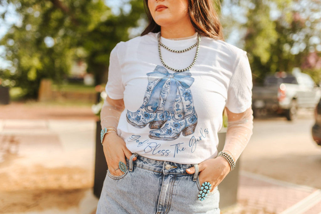 Wild Junkie God Bless The Girls Graphic Tee — graphic tees category context