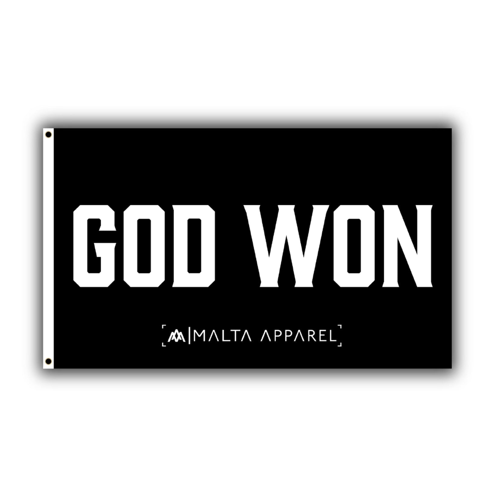 ‘God Won’ Flag — Malta Apparel faith streetwear