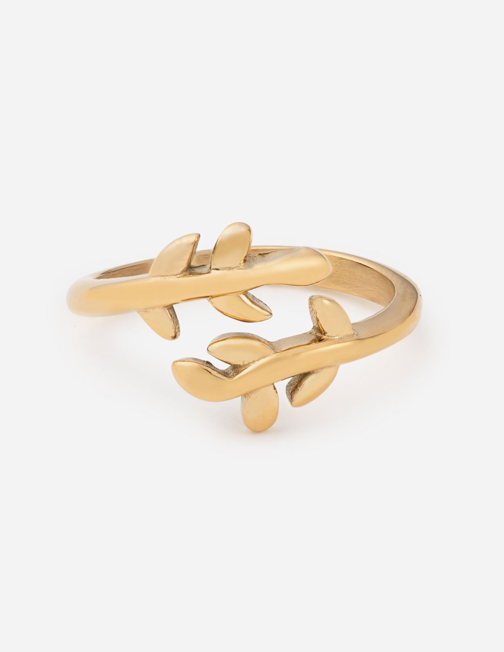 Elevated Faith Gold Olive Branch Ring — main product shot
