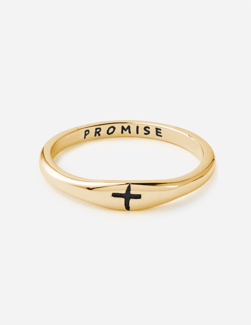 Elevated Faith Gold Promise Ring — main product shot