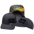 The Heartbeat Brand Golf Hat - Baseball Hat Fit - Charcoal - Laser Mesh — main product shot