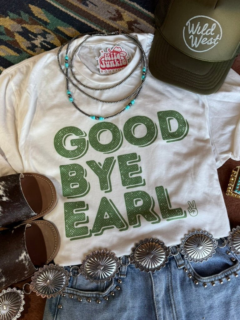 Wild Junkie Good Bye Earl Graphic Tee — lifestyle worn / used context