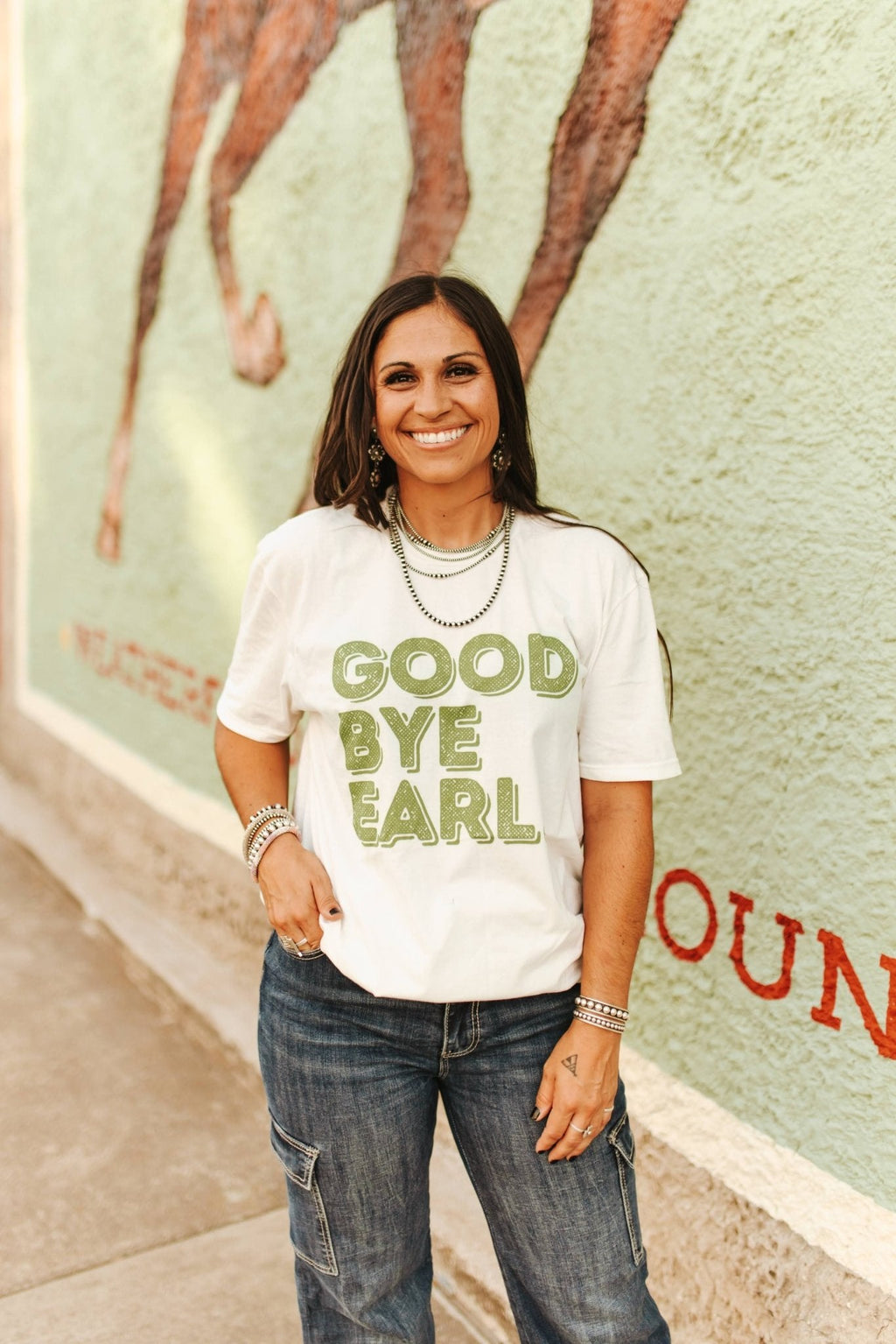 Wild Junkie Good Bye Earl Graphic Tee — construction detail