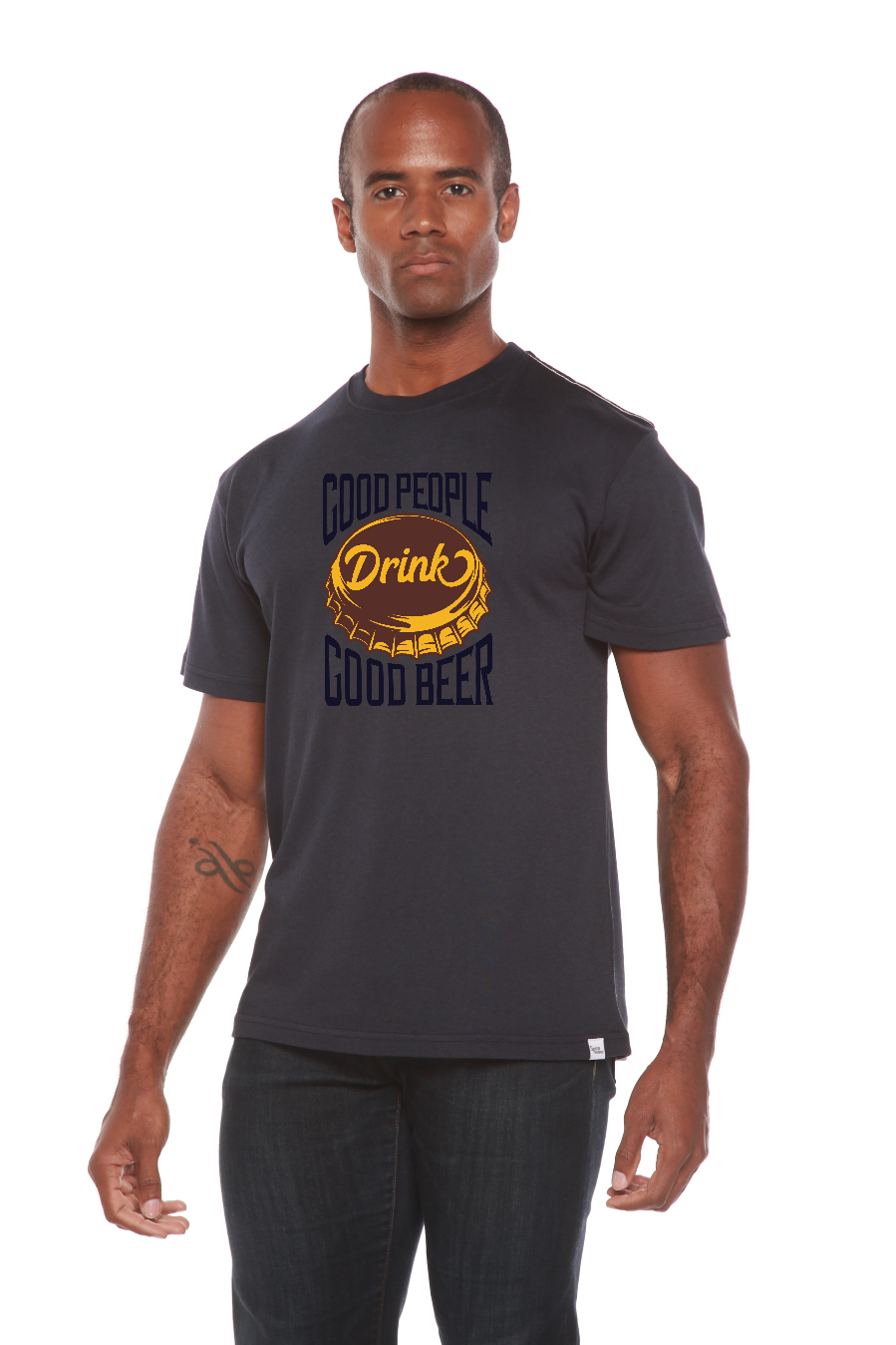 Spun Bamboo Good People Men's Bamboo Viscose/Organic Cotton Short Sleeve Graphic T-Shirt — lifestyle context