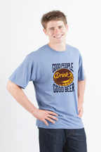 Spun Bamboo Good People Men's Bamboo Viscose/Organic Cotton Short Sleeve Graphic T-Shirt — product on model