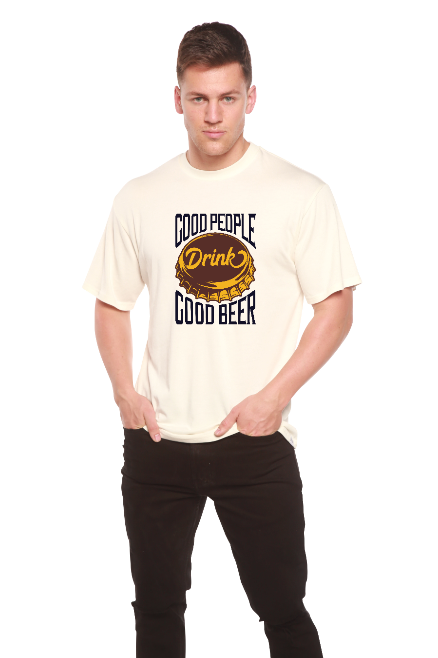 Spun Bamboo Good People Men's Bamboo Viscose/Organic Cotton Short Sleeve Graphic T-Shirt — main product shot