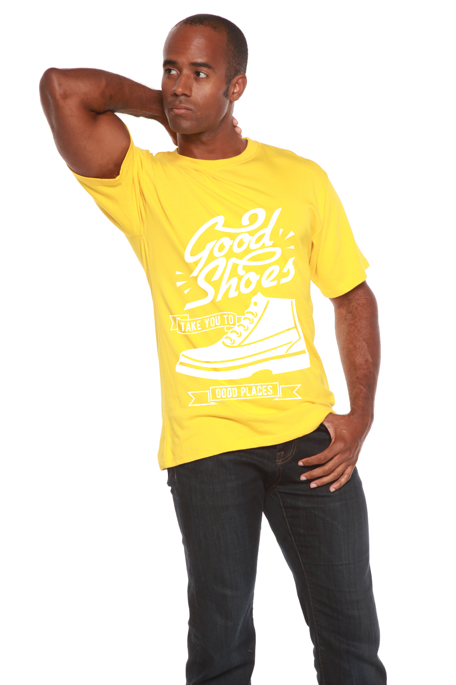 Spun Bamboo Good Shoes Men's Bamboo Viscose/Organic Cotton Short Sleeve Graphic T-Shirt — comparison shot
