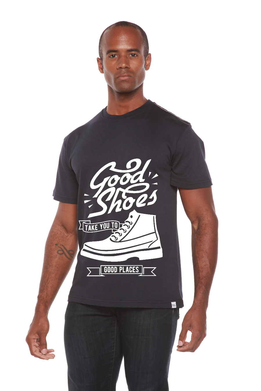 Spun Bamboo Good Shoes Men's Bamboo Viscose/Organic Cotton Short Sleeve Graphic T-Shirt — lifestyle context