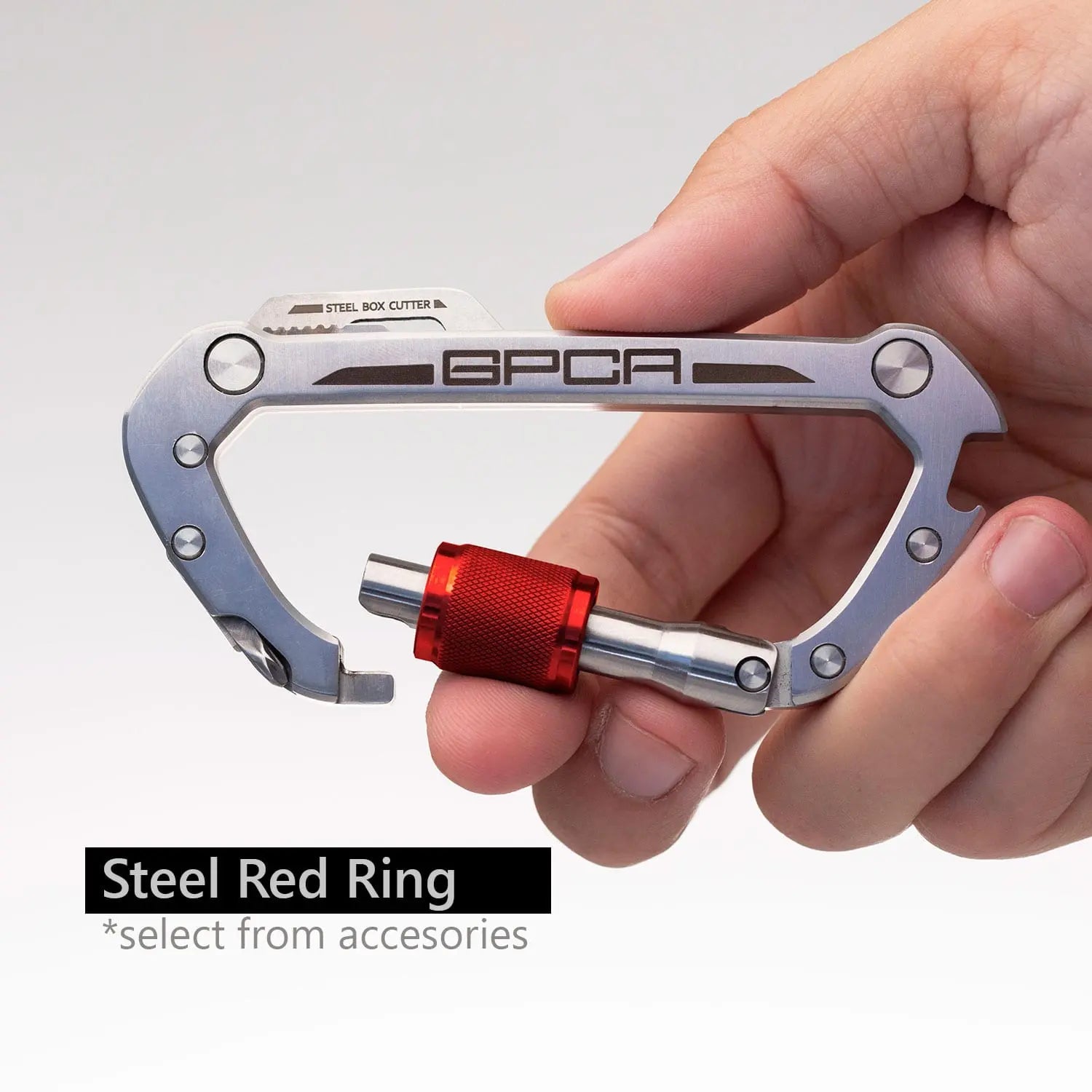 GPCA GPCA Carabiner PRO — EDC Multi-Tool Clip — flat-lay composition