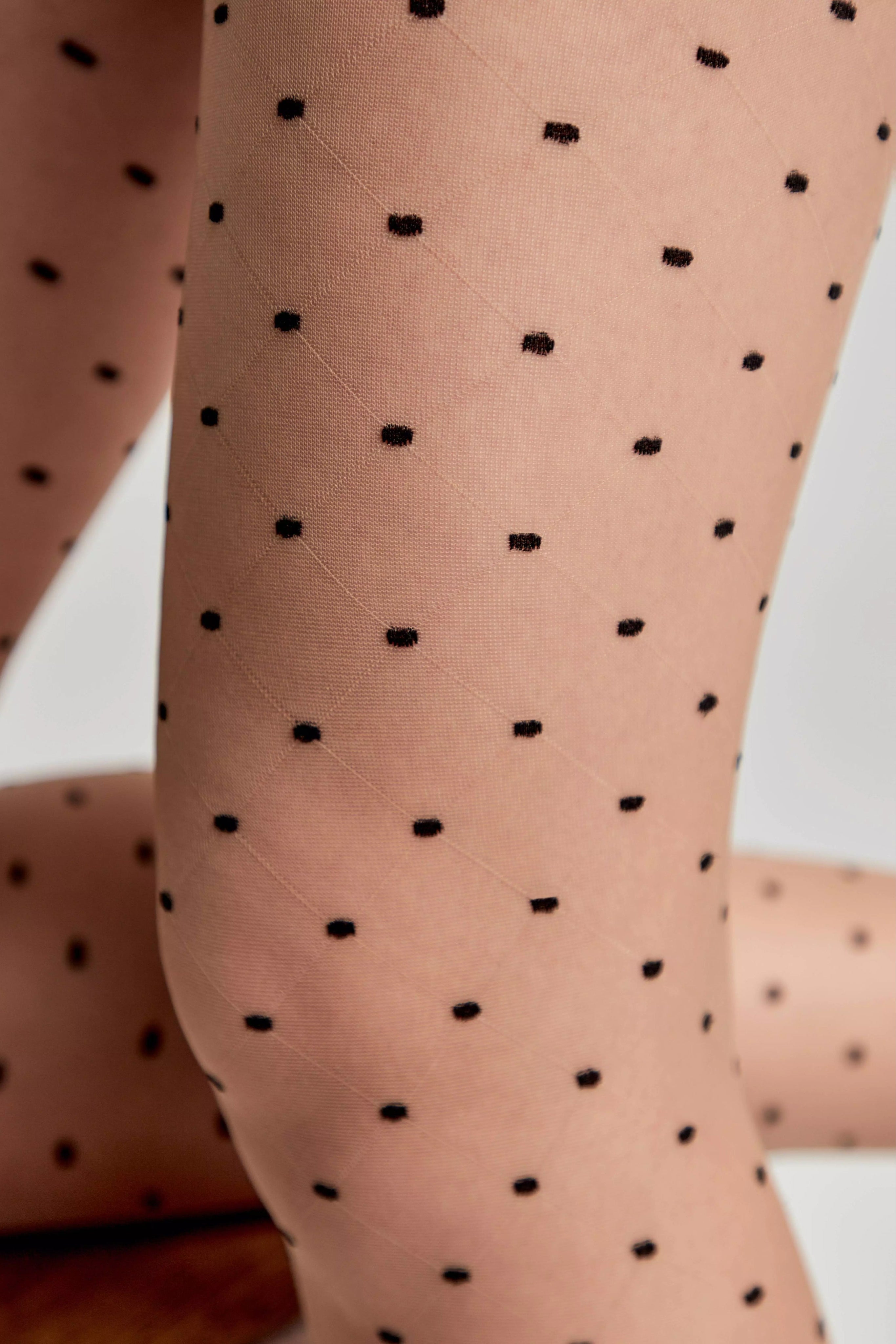TheRanok.com Fantasy Tights Conte Pois - Geometric Dots Pattern — back view