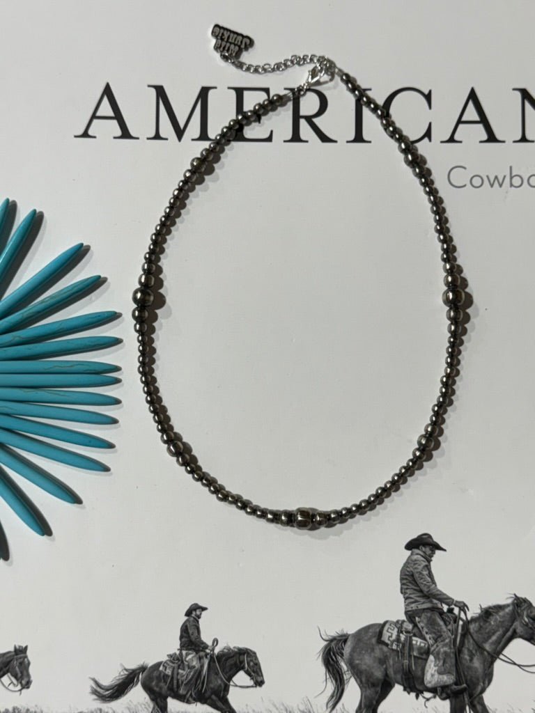 Wild Junkie Graduated Pearl Beaded Choker — main product shot