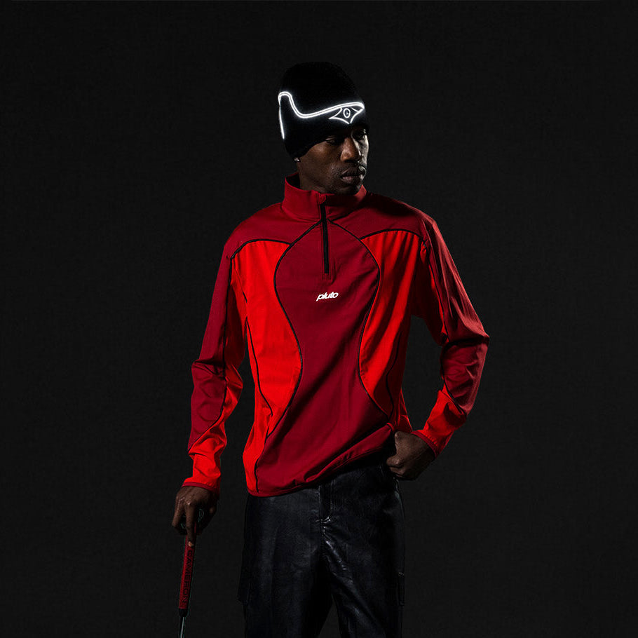 CANDLE QUARTER-ZIP | FIRE RED