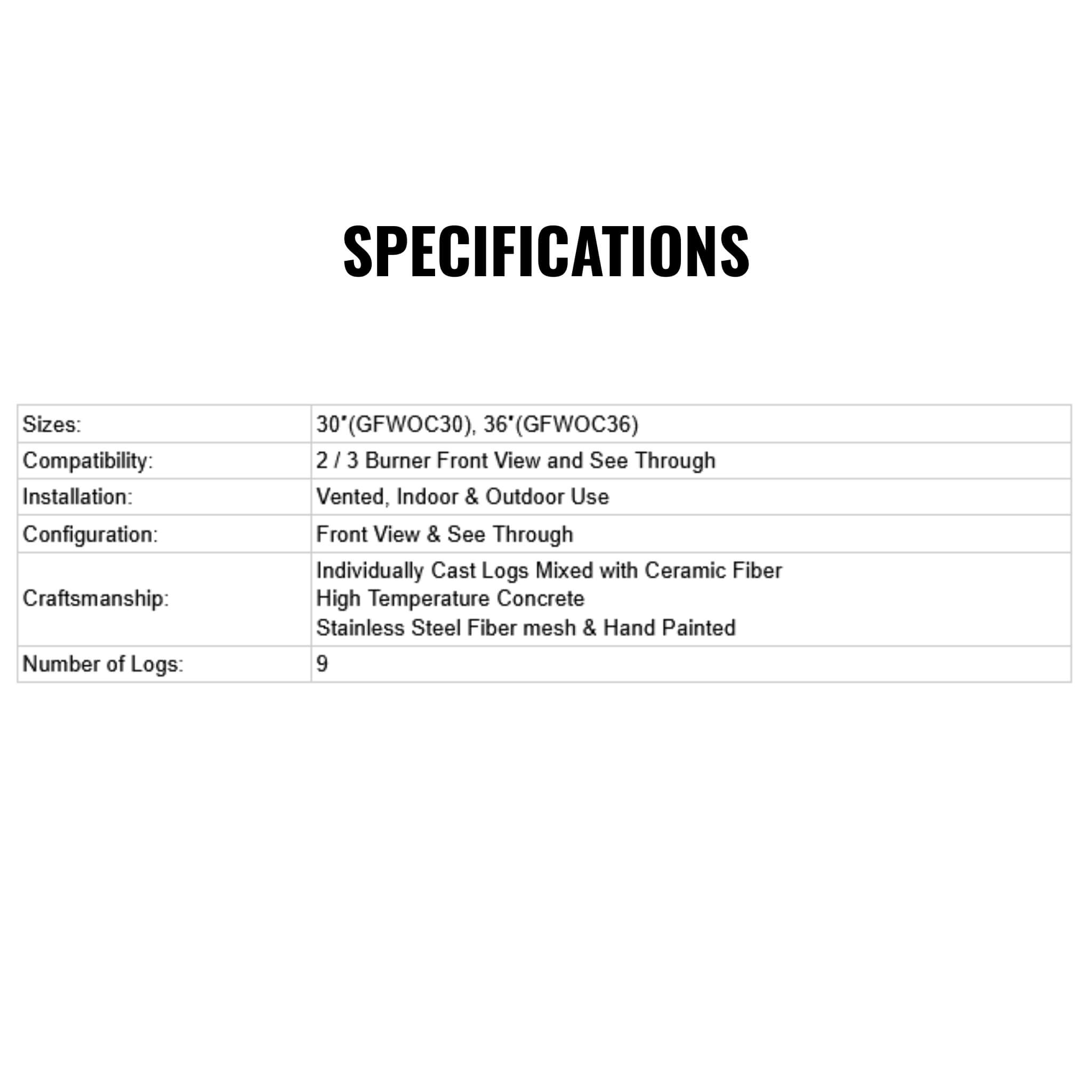 Grand Canyon Glowfire Arizona Weathered Oak Charred Vented Gas Logs [GFWOC30/36] (SAK37529) – SAKSBY WHOLESALE, view 5