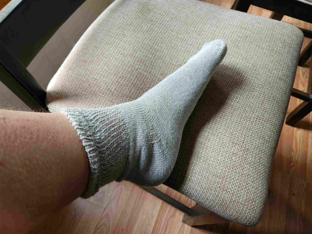 DSC Women's Cotton Diabetic Ankle Socks (Assorted) — detail close-up