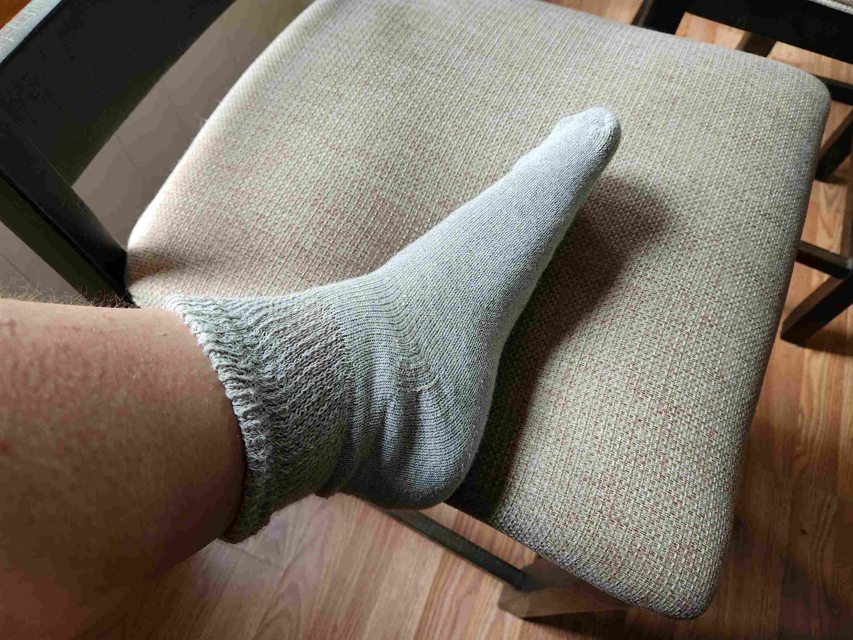 DSC Men's Cotton Diabetic Ankle Socks (Assorted) — side view