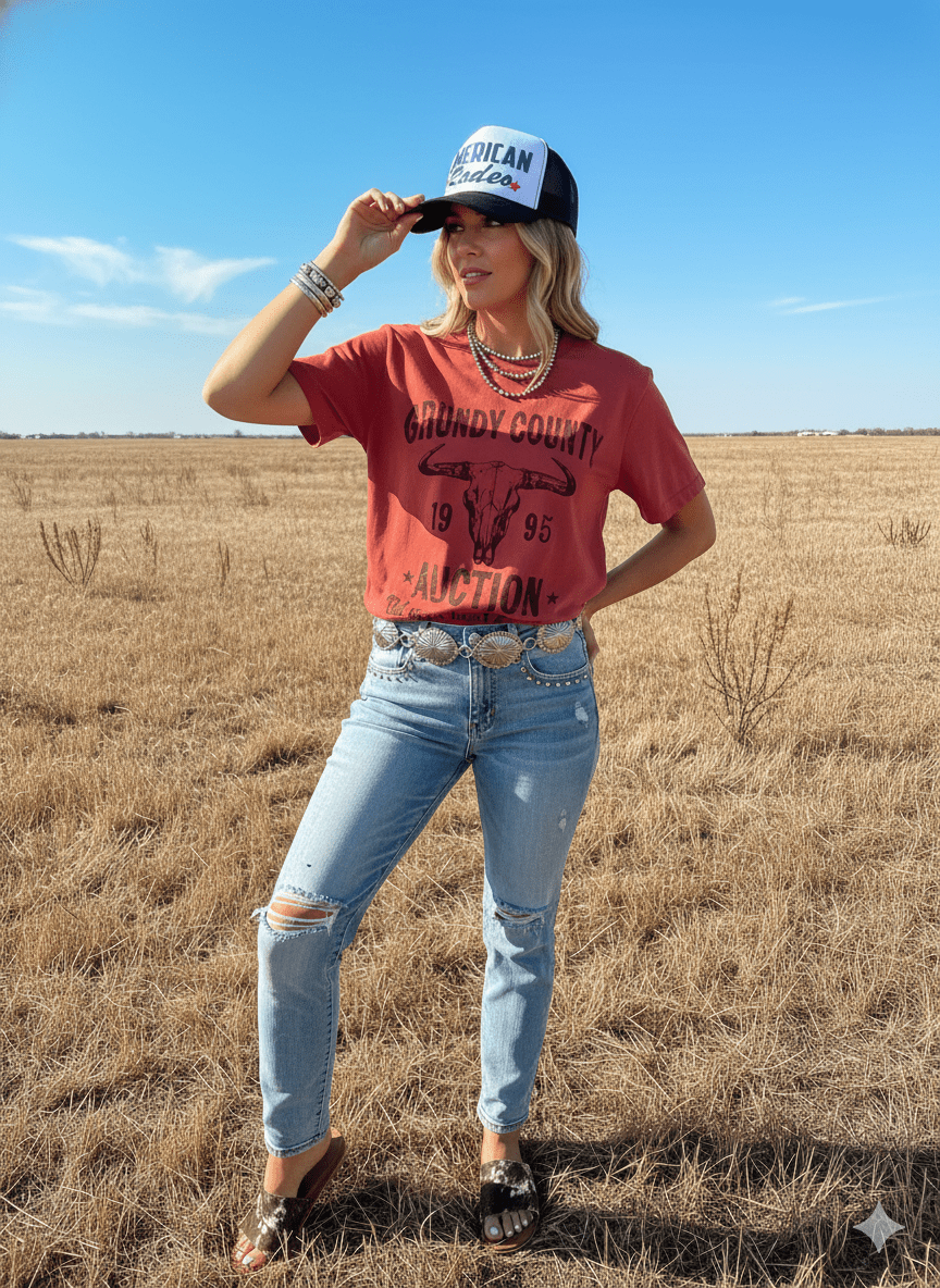 Wild Junkie Grundy County Auction Graphic Tee — graphic tees category context