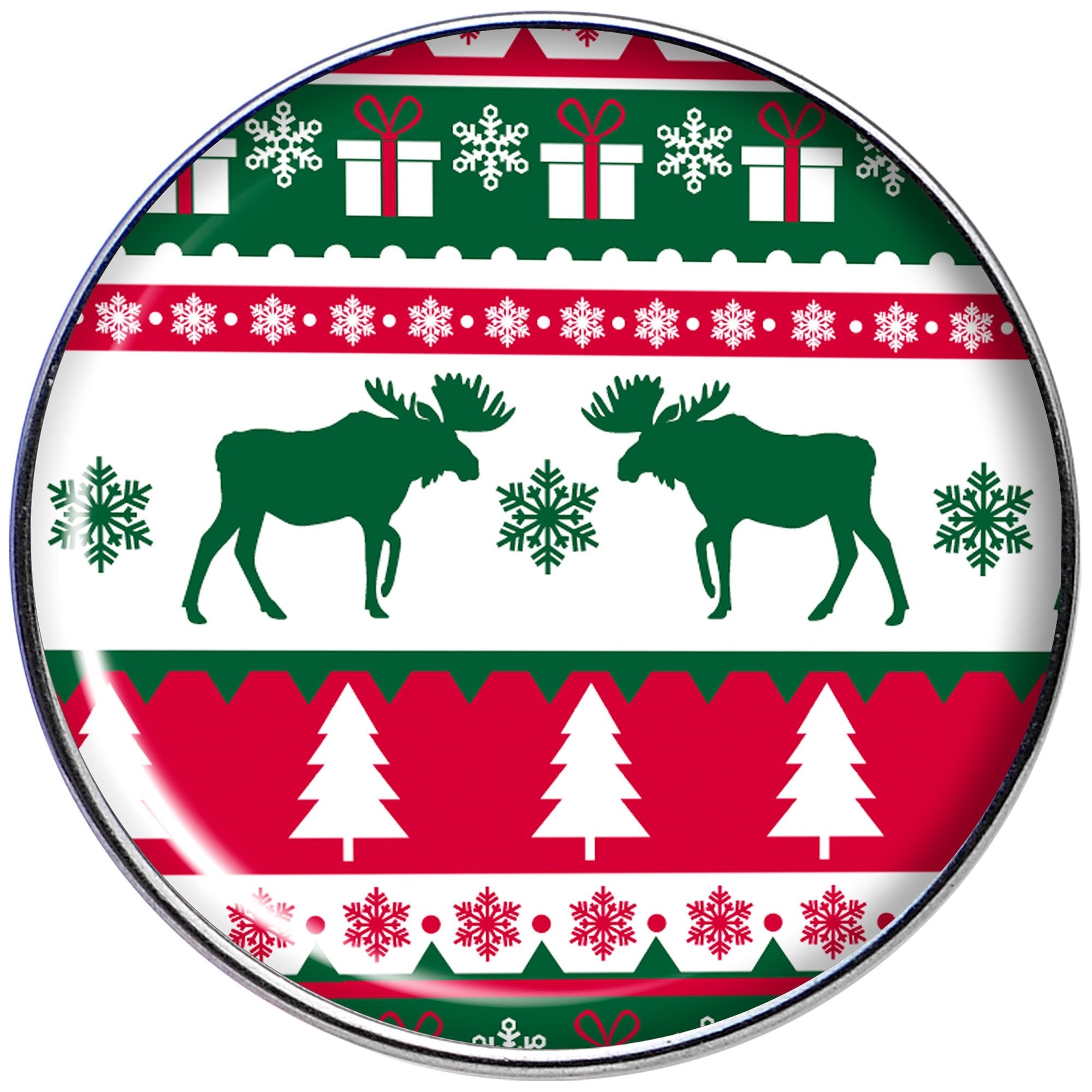 BodyCandy 16G 1/4 Ugly Christmas Sweater Tragus Cartilage Earring — detail and construction