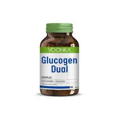 Voonka Glucogen Dual 90 Tablet - Joint Health Supplement with Glucosamine, Chondroitin, and Hyaluronic Acid