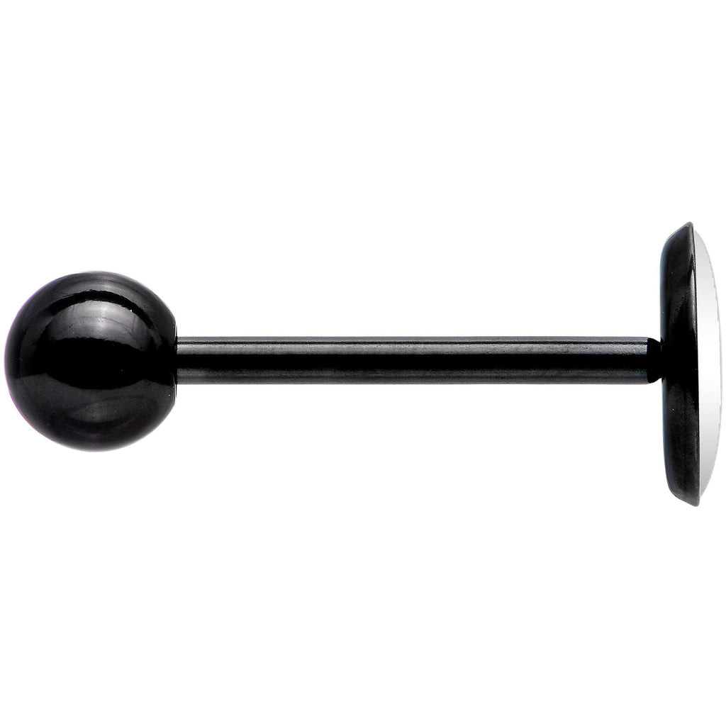 BodyCandy Custom Teal Personalized Name Black Barbell Tongue Ring — barbell tongue category context