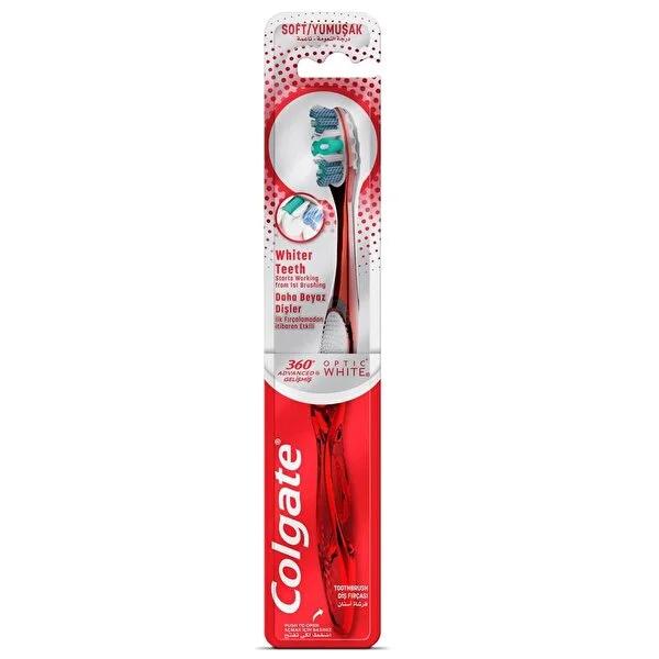 Colgate Electric Toothbrush 360 Advanced Optical Whitening Soft Bristles - Gentle on Gums, Removes Surface Stains