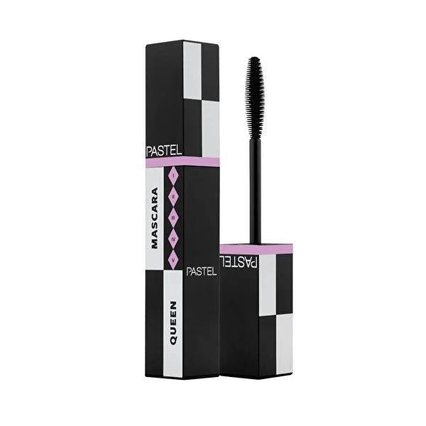 Pastel Queen Mascara - Silicone Brush, Moisturizing Formula for Lengthening, Volumizing & Curling Eyelashes