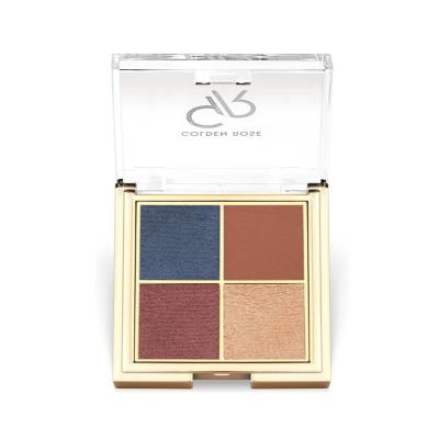 Golden Rose Blue Charm Eyeshadow Palette - Create Stunning Blue Eye Looks - Pigmented, Blendable, Travel-Friendly Eyeshadow Quad