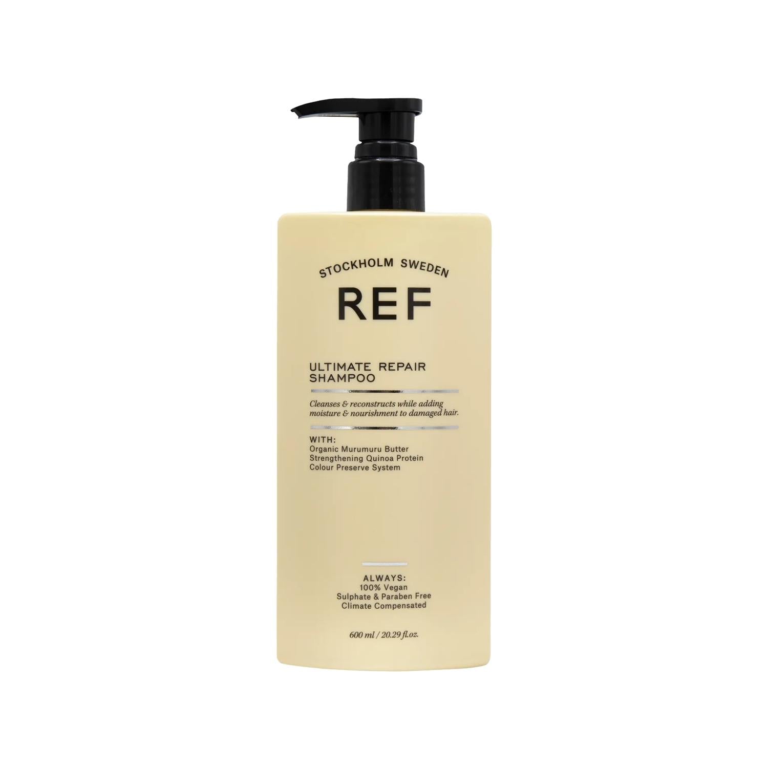 REF Repair Shampoo for Damaged Hair - Nourishing and Repairing Properties, 20.29 fl oz