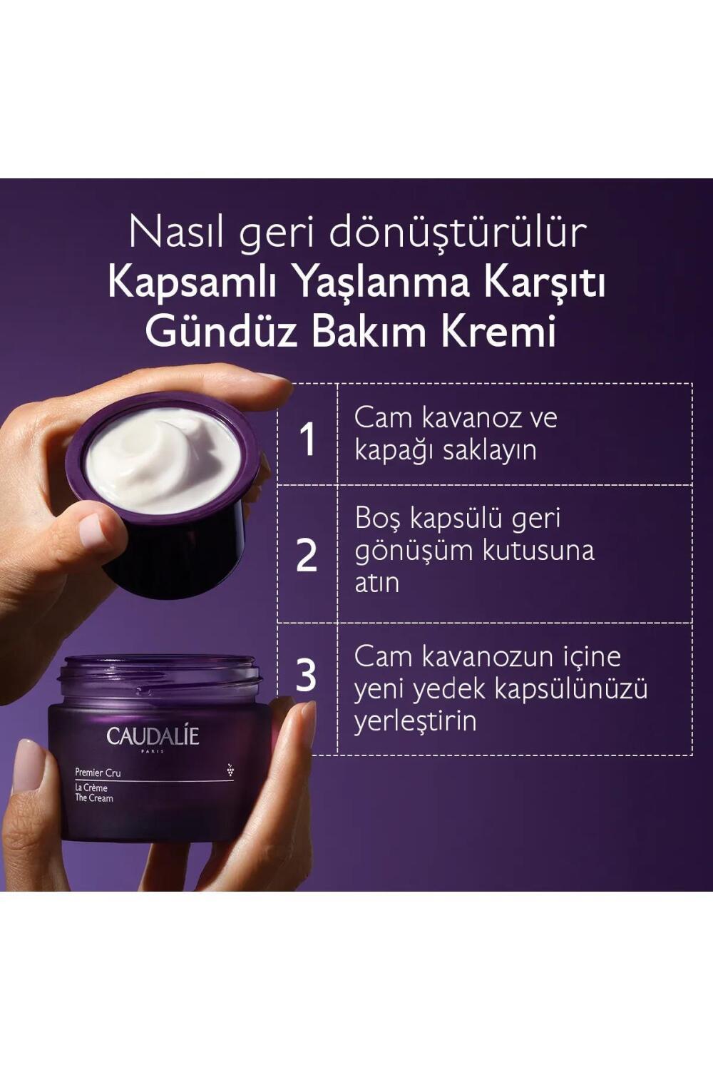 Caudalie Premier Cru The Cream Refill Capsule 2025 - Luxury Skincare Cream Refill Capsule for Dry or Sensitive Skin