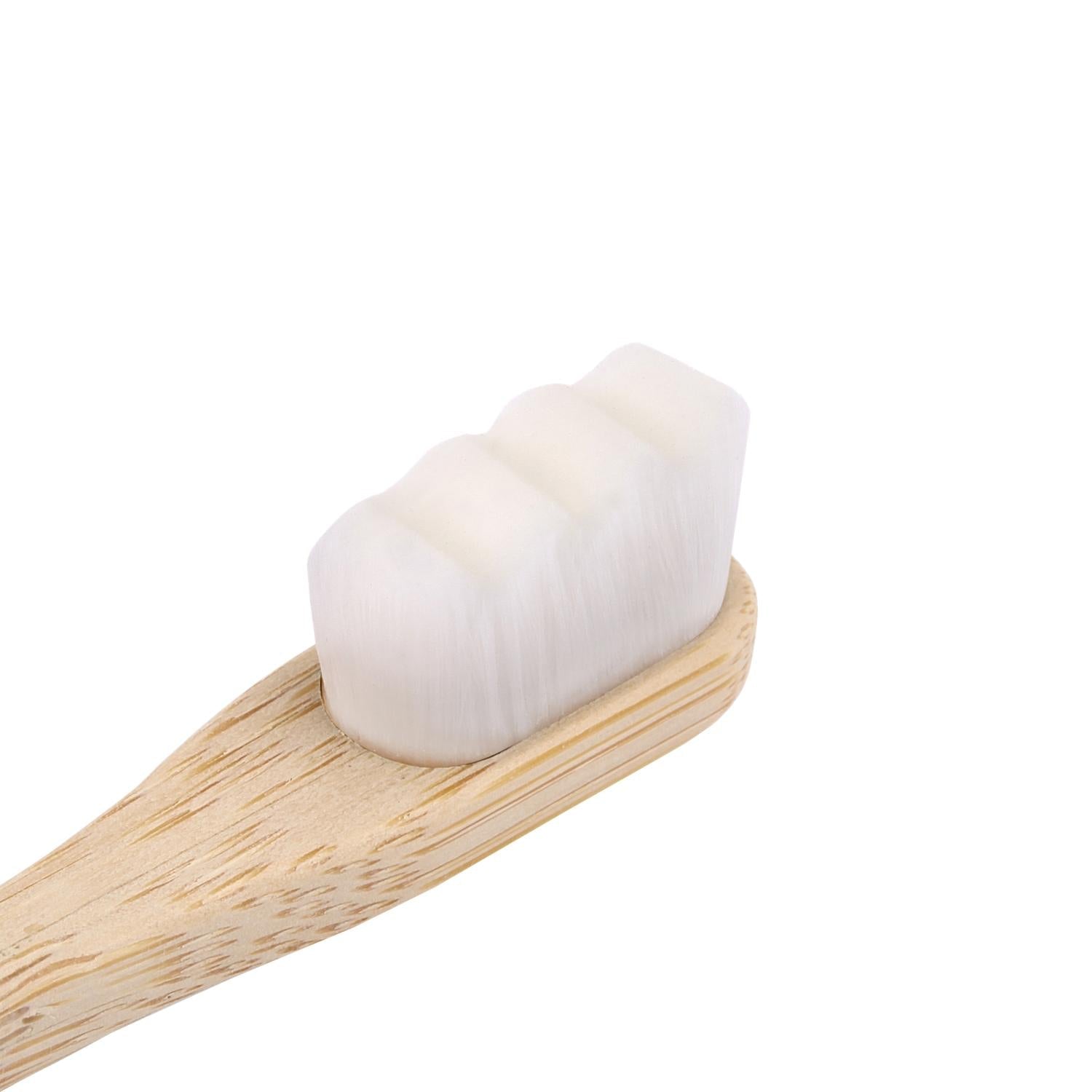 T-Brush Nano Bambu Cream Adult Toothbrush - Eco-Friendly Bamboo Toothbrush for Sustainable Oral Care