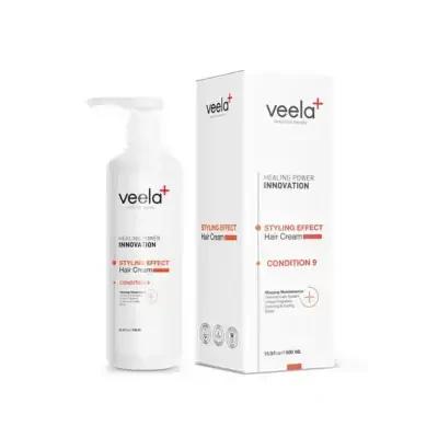 Veela Leave-In Hair Cream for Hard-to-Manage Hair - Moisturizing, Styling, and Hydrating Benefits | 16.91 fl oz