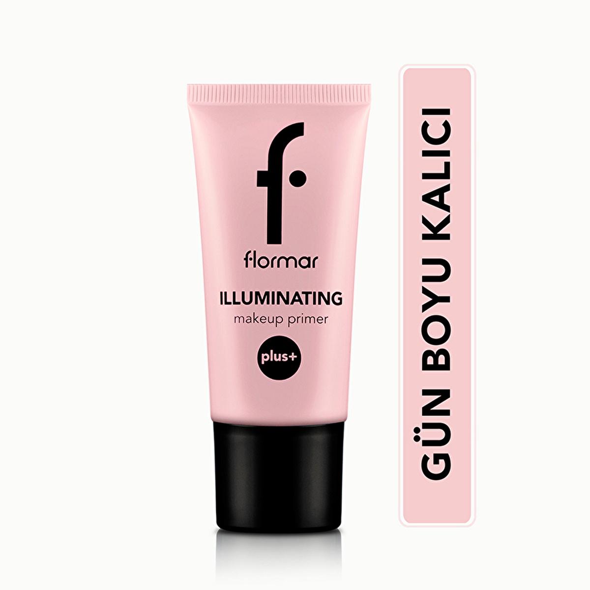 Flormar Illuminating Primer Plus - Hydrating Makeup Primer for Radiant Finish, Green Tea & Acai Extracts