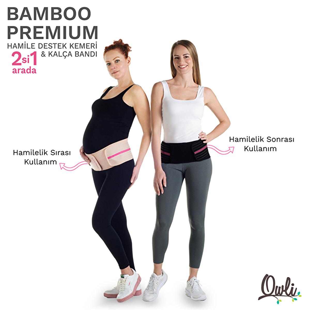 Owli Bamboo Premium Maternity Support Belt - Comfortable 2-in-1 Pregnancy & Postpartum Recovery Belt for Women