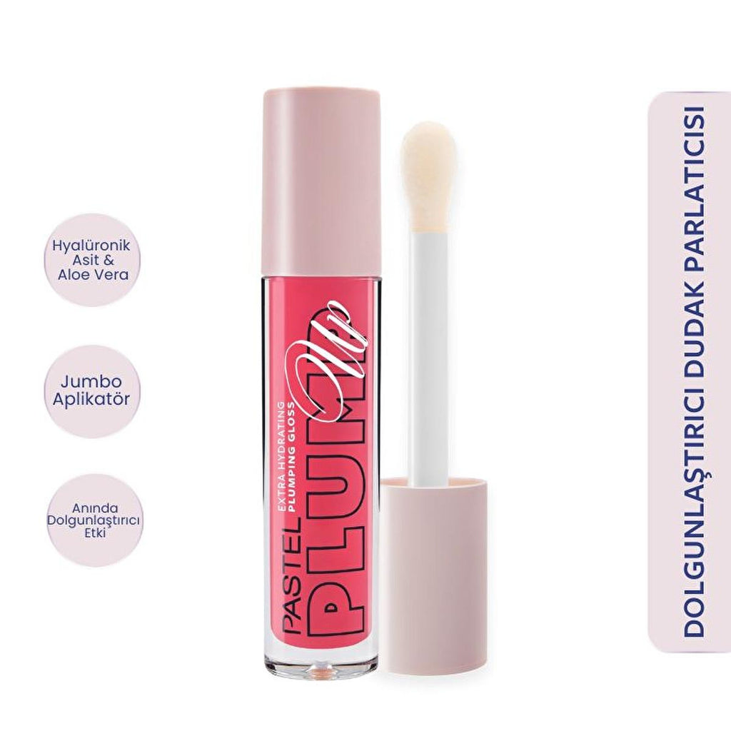 Pastel Profashion Plump Up Extra Hydrating Plumping Gloss 204 - Vegan Hydrating Lip Gloss for Dry Lips
