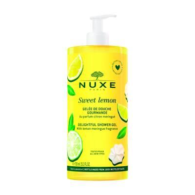 Nuxe Sweet Lemon Delightful Shower Gel: Refreshing & Fragrant - 750ml Large Size for Long Lasting Use