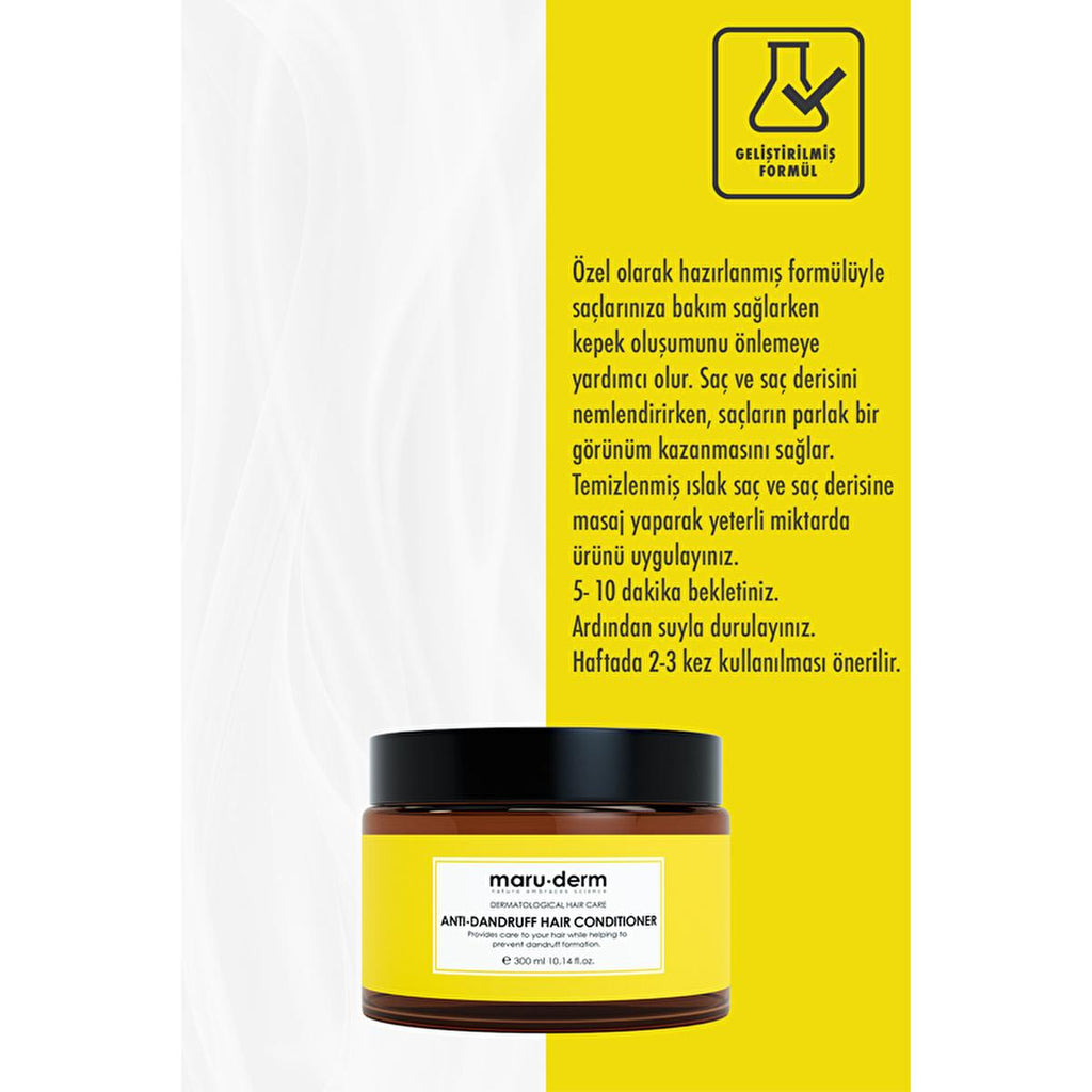Maruderm Anti-Dandruff Hair Cream 300ml - Nourishing Tea Tree Oil for Scalp Care
