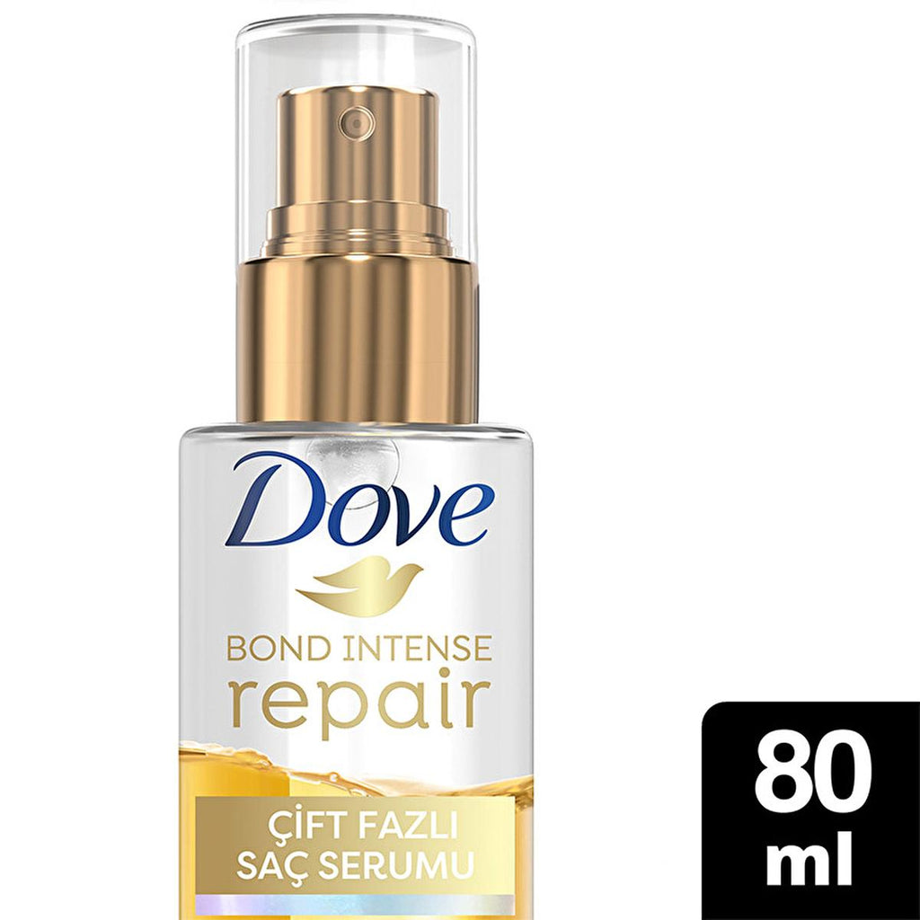 Dove Hair Repair Serum - Dual Phase Formula with Peptide Complex for Damaged Hair