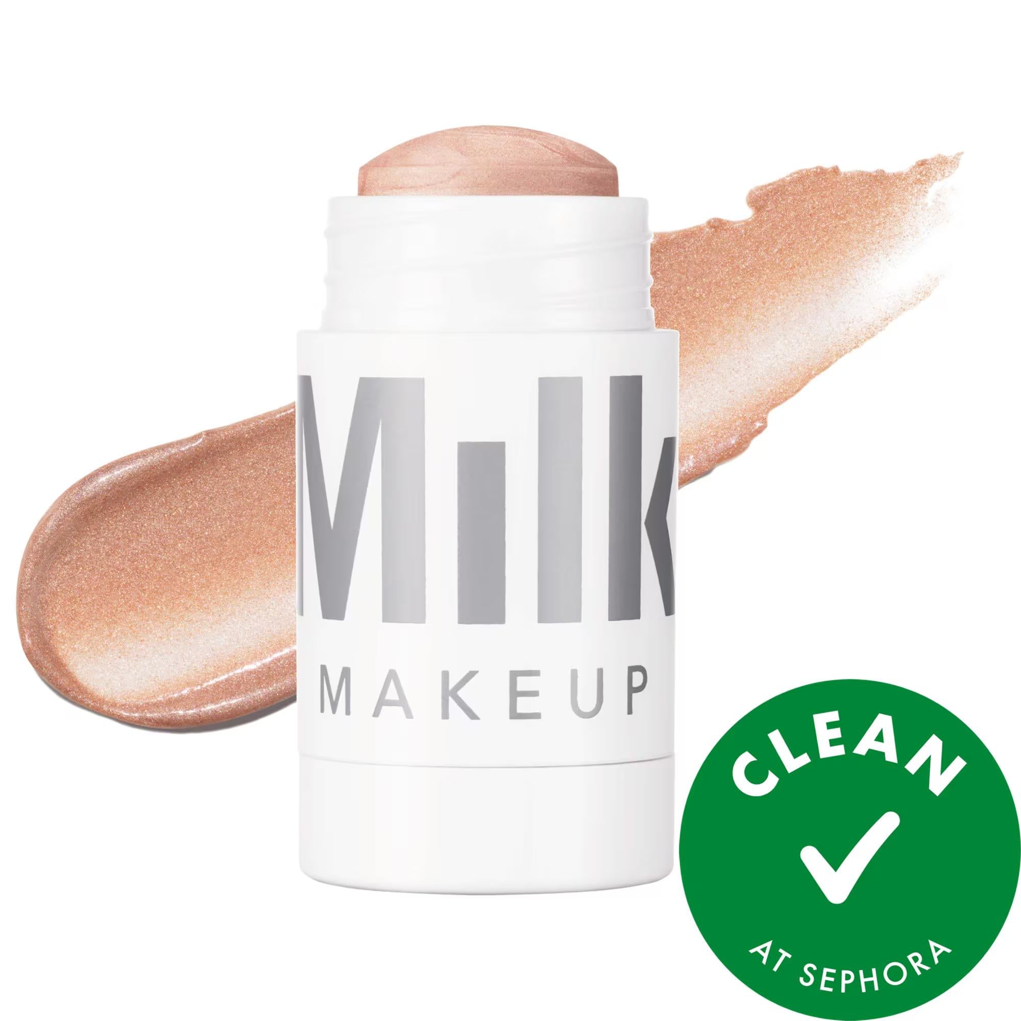 Milk Makeup Dewy Cream Highlighter Stick - Shimmering Champagne Glow, Hydrating & Portable Clean Beauty