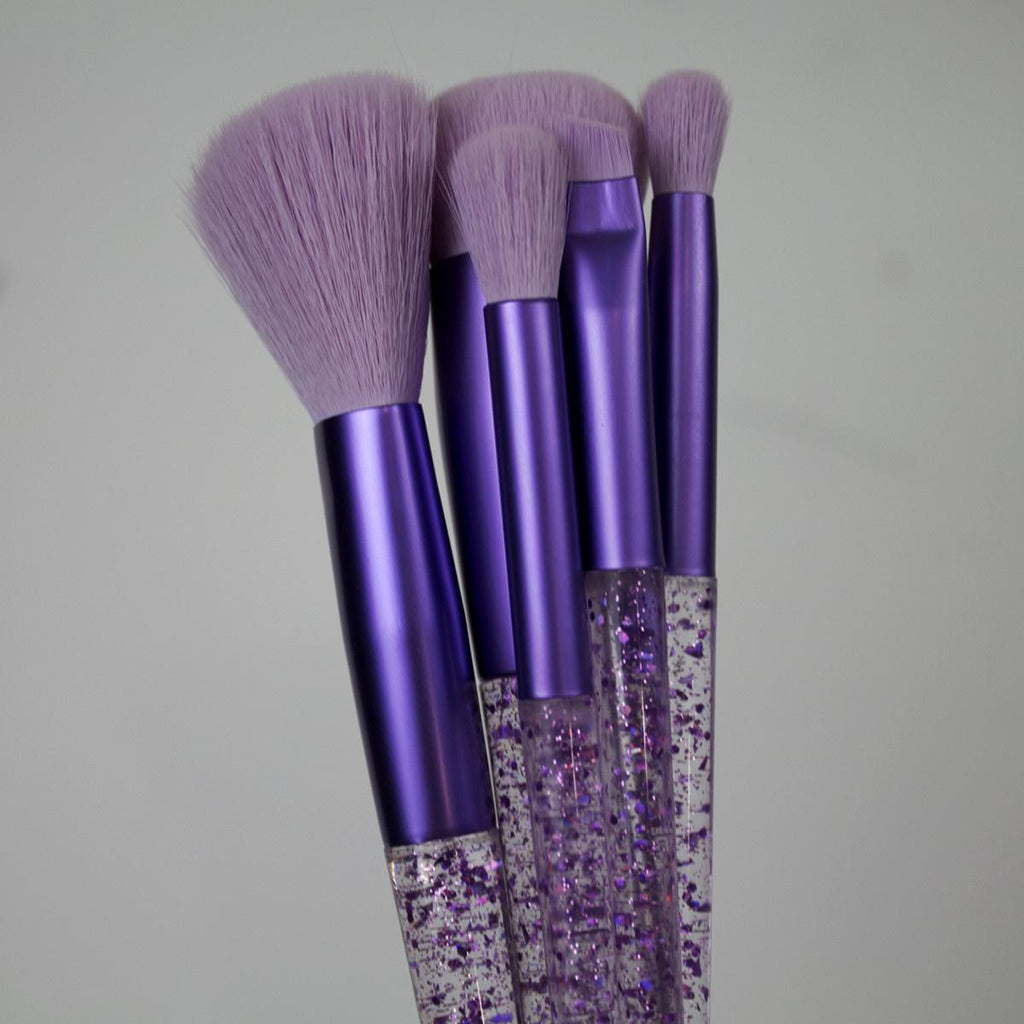 Nascita Professional 5-Piece Makeup Brush Set - High-Quality Synthetic Bristles for Flawless Application