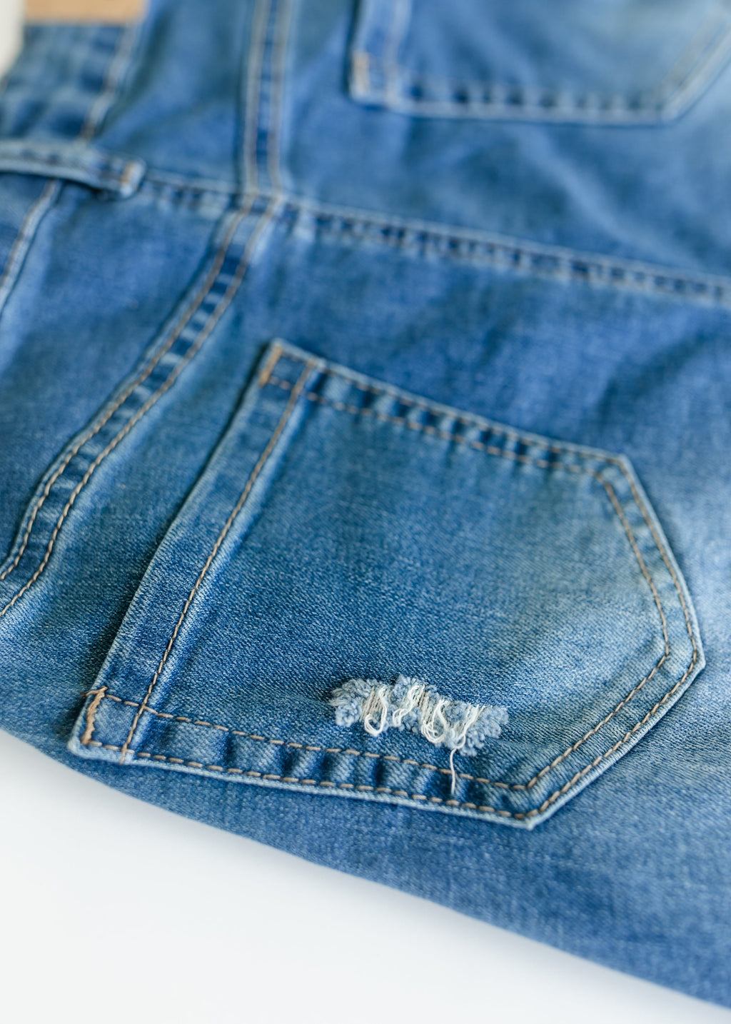 Inherit Co. Hadley High Rise Denim Midi Skirt - FINAL SALE — product on model
