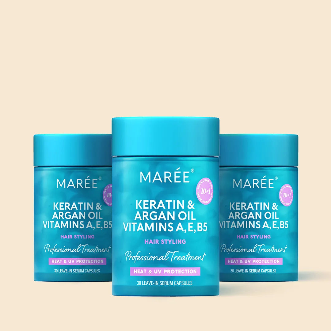 Maree Oil Capsules For Frizzy Hair — size reference