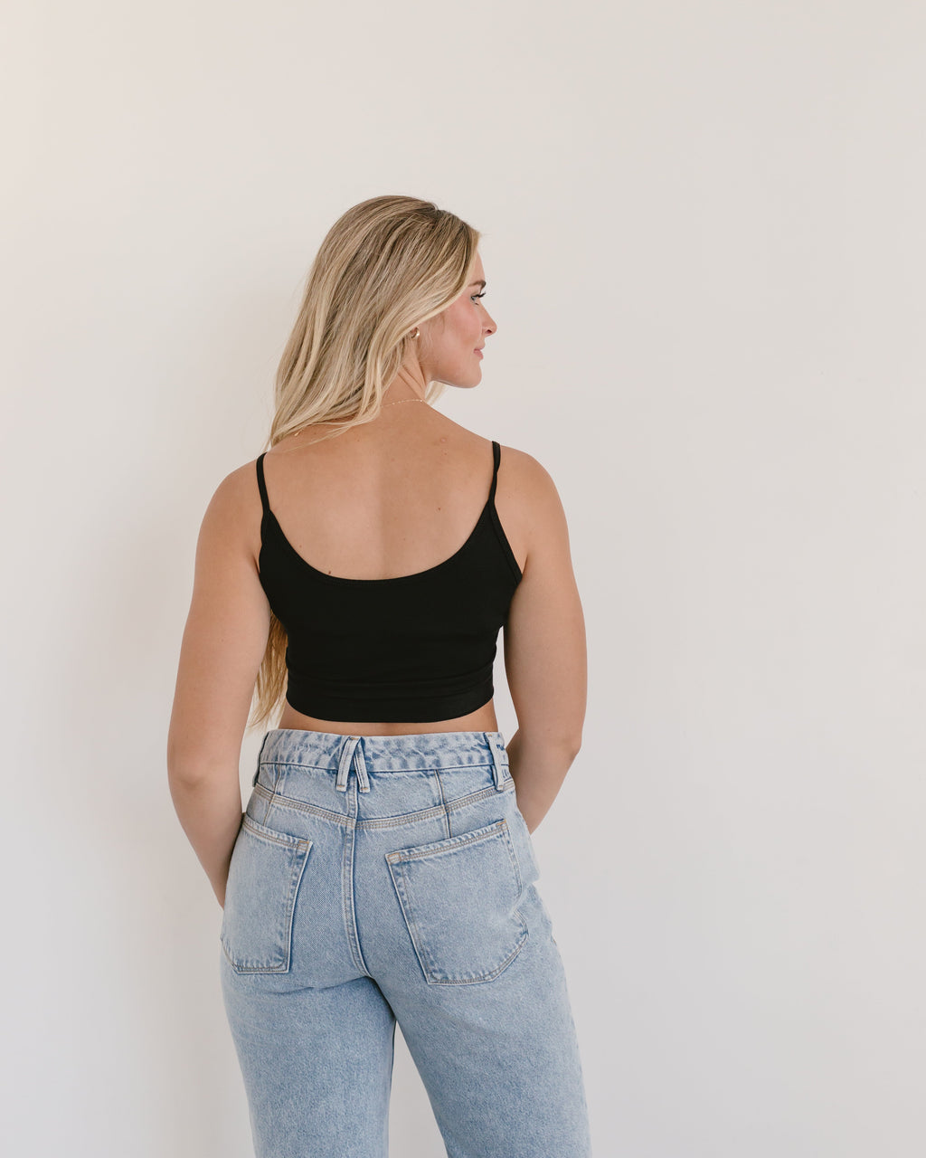 HALFTEE Layering Fashions Spaghetti Strap Cami Halftee — lifestyle worn / used context