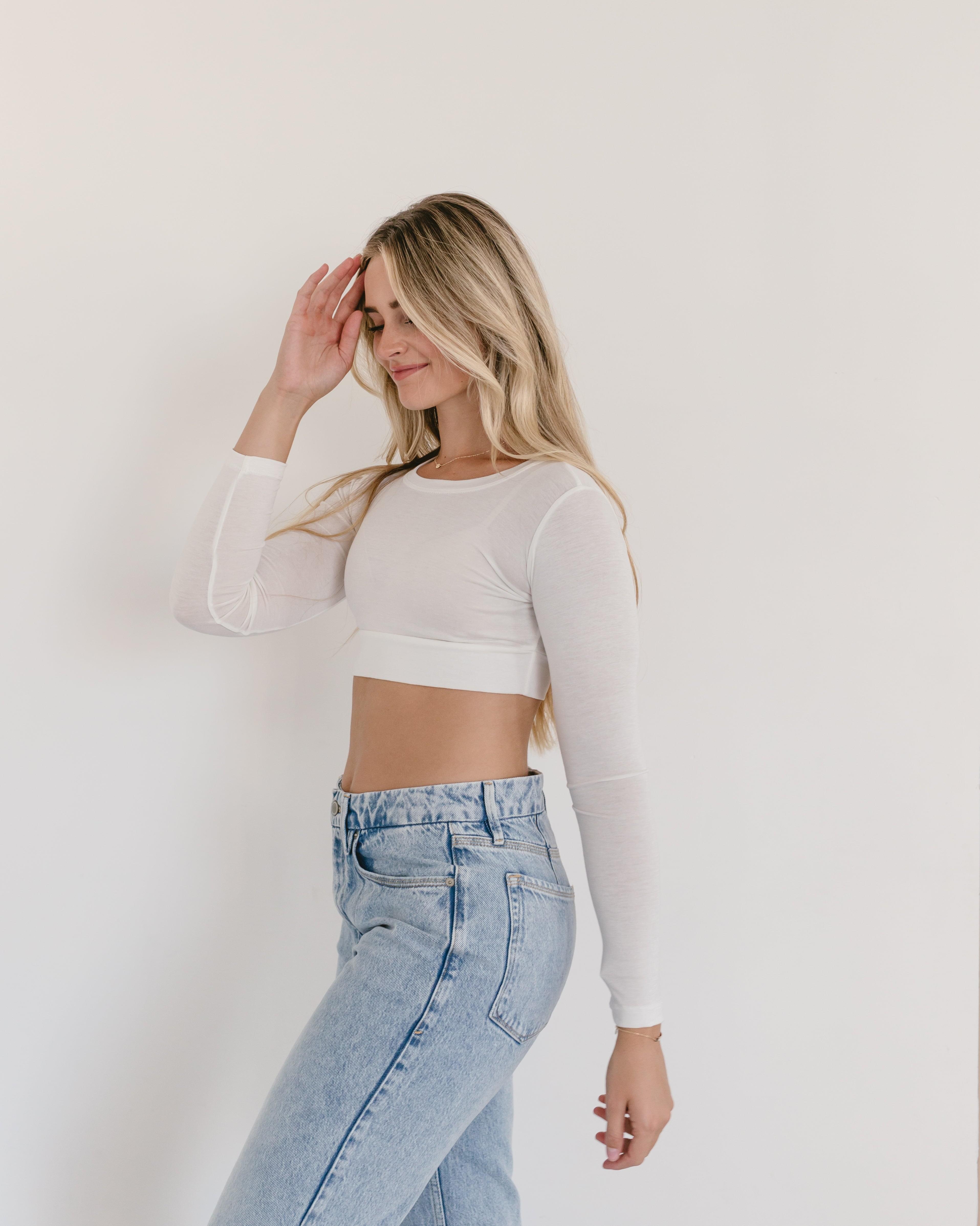 HALFTEE Layering Fashions Crew Neck Long Sleeve Halftee — detail shot 9